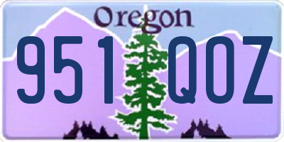 OR license plate 951QOZ