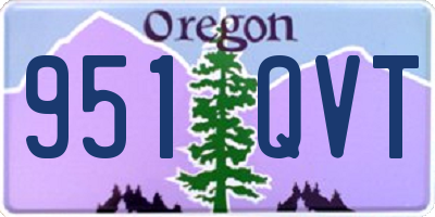 OR license plate 951QVT