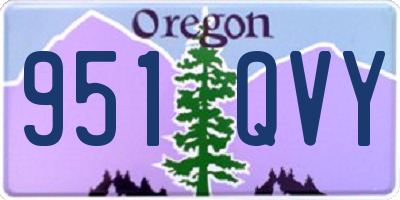 OR license plate 951QVY