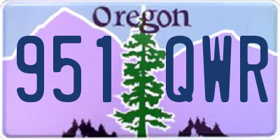 OR license plate 951QWR