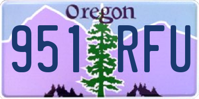 OR license plate 951RFU