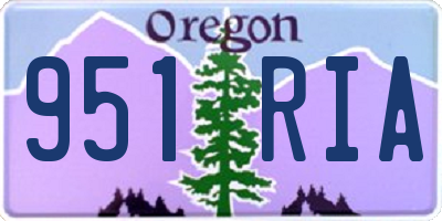 OR license plate 951RIA