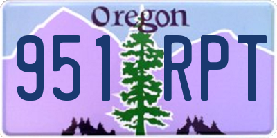 OR license plate 951RPT