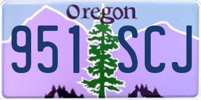 OR license plate 951SCJ