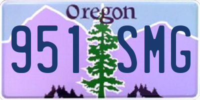OR license plate 951SMG