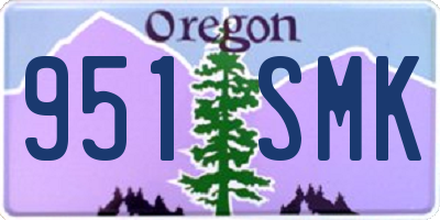 OR license plate 951SMK