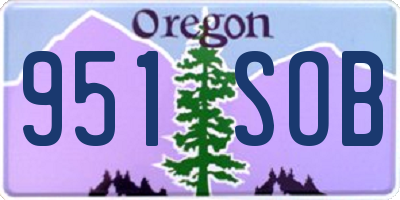 OR license plate 951SOB