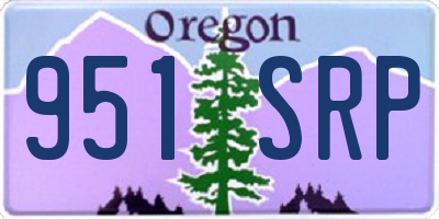 OR license plate 951SRP