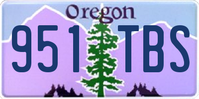 OR license plate 951TBS