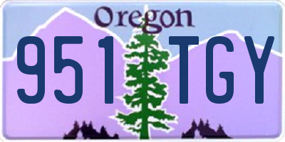 OR license plate 951TGY
