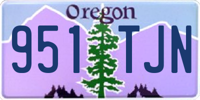 OR license plate 951TJN