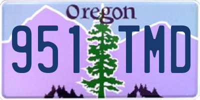 OR license plate 951TMD