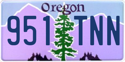 OR license plate 951TNN