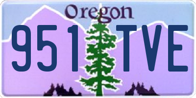OR license plate 951TVE