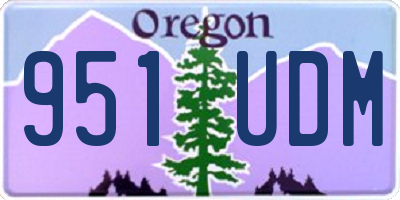 OR license plate 951UDM