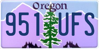 OR license plate 951UFS