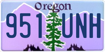 OR license plate 951UNH