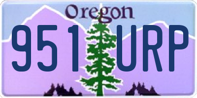 OR license plate 951URP