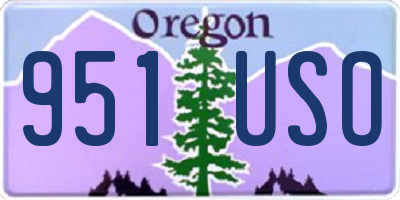 OR license plate 951USO
