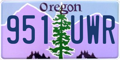 OR license plate 951UWR