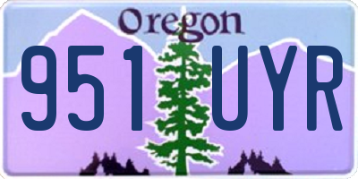 OR license plate 951UYR