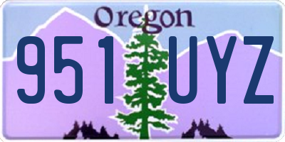 OR license plate 951UYZ