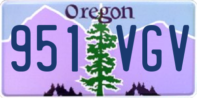 OR license plate 951VGV