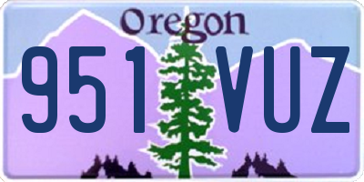 OR license plate 951VUZ