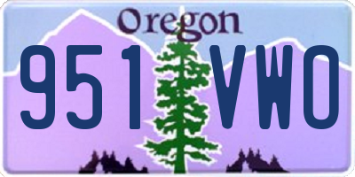 OR license plate 951VWO