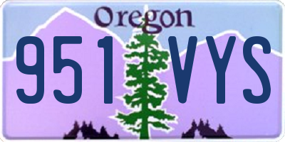 OR license plate 951VYS