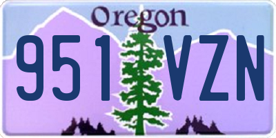 OR license plate 951VZN