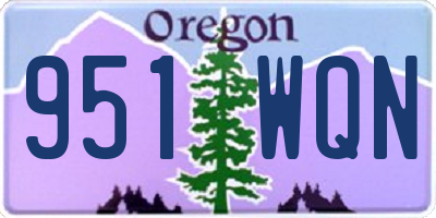 OR license plate 951WQN