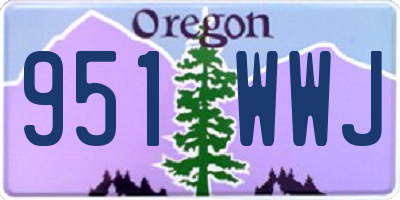 OR license plate 951WWJ