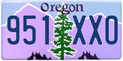 OR license plate 951XXO