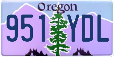 OR license plate 951YDL