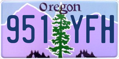 OR license plate 951YFH