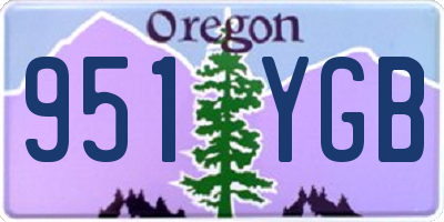 OR license plate 951YGB