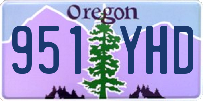 OR license plate 951YHD