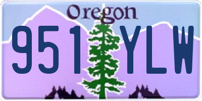OR license plate 951YLW