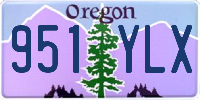 OR license plate 951YLX