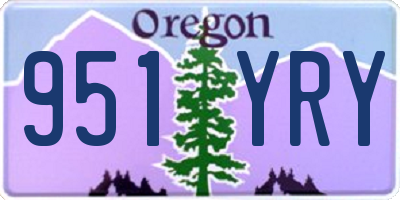 OR license plate 951YRY