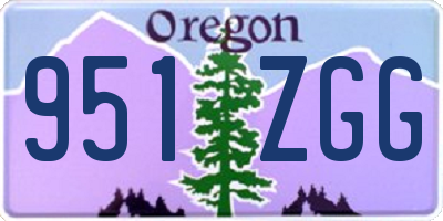 OR license plate 951ZGG