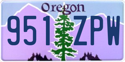 OR license plate 951ZPW
