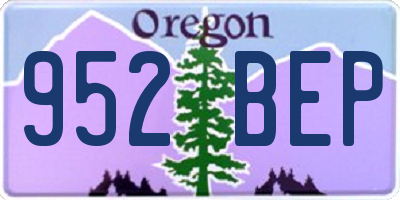 OR license plate 952BEP