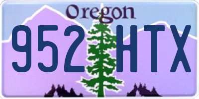 OR license plate 952HTX