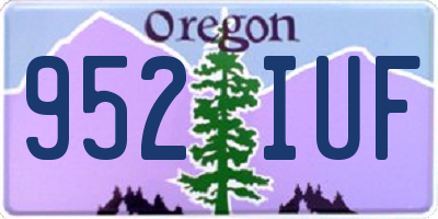OR license plate 952IUF