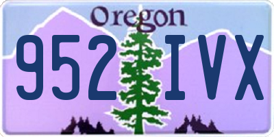 OR license plate 952IVX