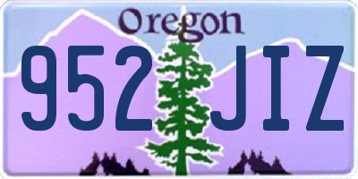 OR license plate 952JIZ
