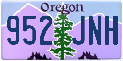 OR license plate 952JNH