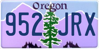 OR license plate 952JRX